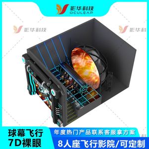 Écran sphérique 9D à vision directe, écran annulaire suspendu pour cinéma volant, équipement de cinéma rotatif immersif, fabricant - Product Image 1