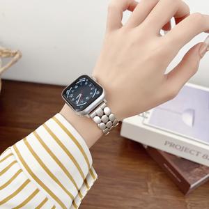 <span class=keywords><strong>Correas</strong></span> de <span class=keywords><strong>Reloj</strong></span> <span class=keywords><strong>Inteligente</strong></span> de Acero Inoxidable, <span class=keywords><strong>Correas</strong></span> de <span class=keywords><strong>Reloj</strong></span> de Lujo para Apple Watch, Todas las Series 11 10 49mm 46mm 40MM, Brazalete de Cadena Metálica - Product Image 4