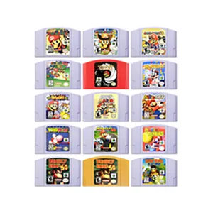 32 bit N64 trò chơi Cartridge Trò chơi thẻ Retro Mario Video Trò chơi thẻ cho Nintendo 64