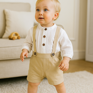 ملابس صيفية للأطفال من كيدز تيلز، أطقم ملابس للأولاد الصغار، ملابس قطنية للمواليد الجدد - Product Image 1