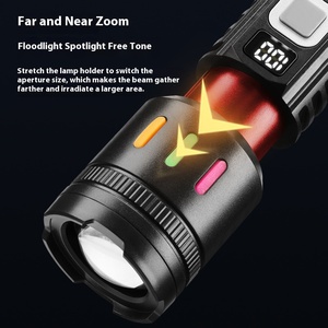 HL-320 nhãn hiệu riêng đèn pin ABS nhựa trắng Laser an ninh <span class=keywords><strong>Torch</strong></span> ánh sáng đèn pin hiển thị điện - Product Image 6