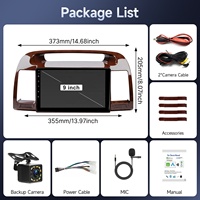 Autoradio F133 Lecteur MP5 SWC Écran tactile 9 pouces CarPlay sans fil Android Auto 2 Din Stéréo de voiture pour Toyota Camry 2002-2006