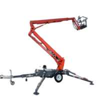 Chine 16m Spider Manlifter Télescopique Remorquable Autopropulsé Articulé Araignée Boom Lift Plate-Forme De Travail Aérienne