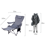 Foerstine chaise pliante d'extérieur pliable avec porte-gobelet à double usage loisirs camping pique-nique salon chaises de plage de pêche portables