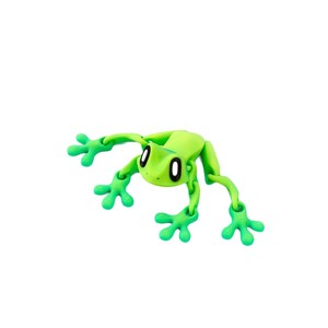 Feeron Aimant de réfrigérateur en PLA imprimé en 3D, motif grenouille, design articulé, jouet mignon articulé, durable, décoration d'intérieur pour enfants, amusant, anti-stress - Product Image 2