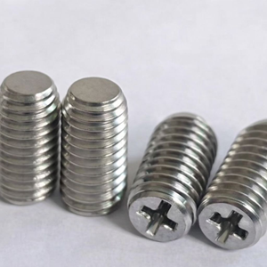 Tornillo Prisionero de Acero Inoxidable 304 M6x12mm, Phillips, Punta Plana con Chaflán - Product Image 2