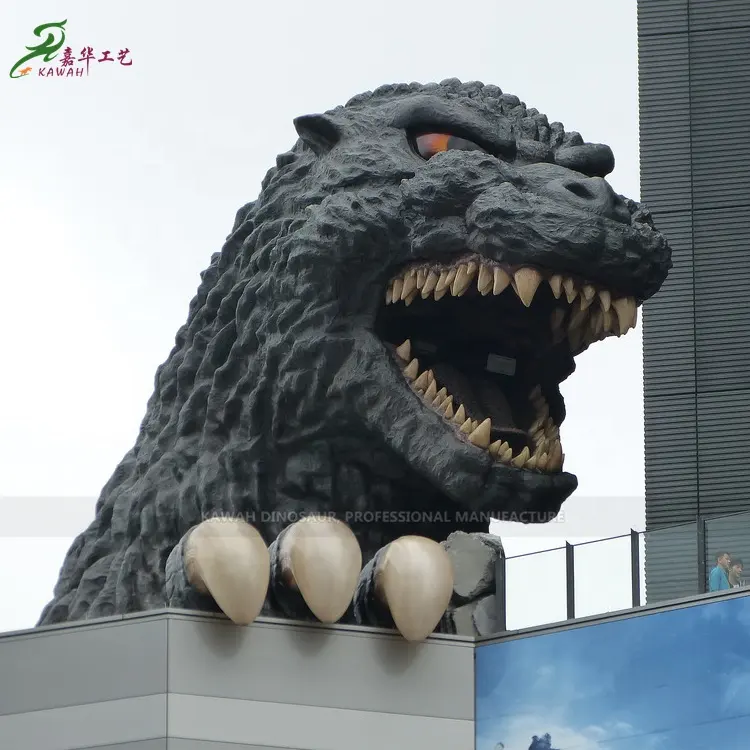 Estatua grande y realista para espectáculo público, Animal de simulación de godbull, modelo Monster King