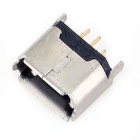 Conector Micro USB Tipo B Hembra Vertical de 5 Pines, Conector USB para Carga y Transferencia de Datos