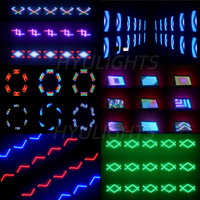 200W LED RVB DMX512 Matrice Lumière 3in1 120 Zones Lumière Stroboscopique Formes/Chiffres/Chiffres & Lettres Scène/Effets DJ Lavage