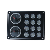 Nouveau commutateur de clignotant à bouton-poussoir en métal durable DAMAVO 12V 24V pour la rénovation/amélioration des yachts et navires en milieux marins