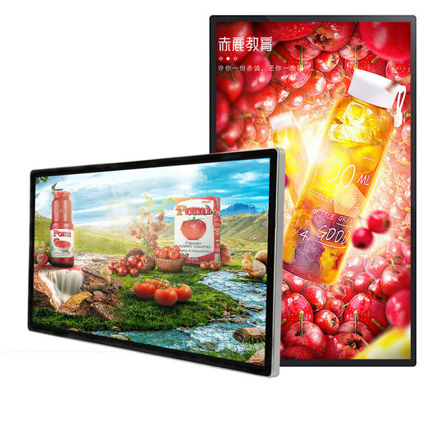 55'' Wall Mounted TFT LCD Commercial 4K Anti-Glare Touch Screen Android Advertising Interactive Display with Cloud-Based CMS