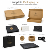Boîte d'expédition pliante personnalisée en carton ondulé, emballage cadeau en papier kraft avec logo pour bijoux, accessoires, boutiques et petites entreprises