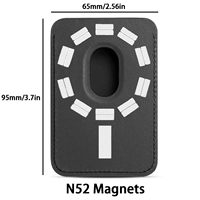 Qi Qiang Super Strong 23-Piece Magnets Magnetic Card Holder & Wallet untuk iPhone Mini PU Leather Fashion Phone Case dengan Slot Kartu