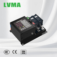 Contrôleur ATS Intelligent Prix Usine LVMA 2P 3P 4P Commutateur de Transfert Automatique Intégré Classe PC Double Alimentation 16A-630A 10kA