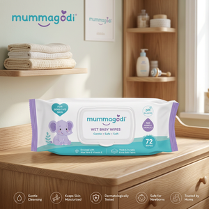 Toallitas húmedas para bebés Mummagodi, 72 unidades, extra suaves, no tejidas, para piel sensible - Product Image 1