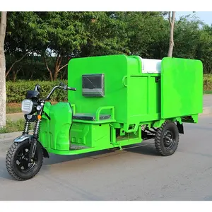 Durable quality can be licensed electric tricycle cargo garbage pickup tricycle