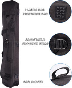 Étui à queues de billard ool gratuit, 4x5, étui à queues de billard pouvant contenir 4 queues et 5 shafts, sac à dos pour queues de billard avec plusieurs poches pour accessoires - Product Image 2