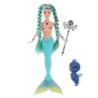 Poupée sirène populaire de 35 cm, vente directe d'usine, jouets pour enfants, lumineux avec musique