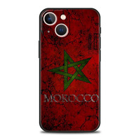 Coque de téléphone en silicone souple et élégante de designer marocain pour iPhone 11 12 13 14 15 16 17 Pro Max avec support de téléphone inclus