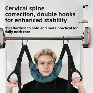 Cinghia di Trazione <span class=keywords><strong>per</strong></span> Colonna Cervicale, <span class=keywords><strong>Barra</strong></span> Sospesa Professionale <span class=keywords><strong>per</strong></span> il Collo, Trazione a Sospensione Regolabile in Nylon con Doppio Gancio <span class=keywords><strong>per</strong></span> Uso Domestico e <span class=keywords><strong>Esterno</strong></span> - Product Image 4