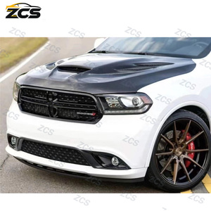 Convient aux <span class=keywords><strong>Dodge</strong></span> <span class=keywords><strong>Durango</strong></span> 2011-2022 avec capot moteur avant en fibre de carbone à trous ouverts pour modification - Product Image 6
