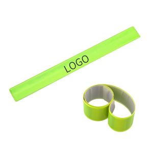 Custom <b>Slap</b> <b>Band</b> Reflective Advertising PVC <b>Slap</b> Wrist <b>Bands</b> Wrap Bracelet With Logo - Product Image 1