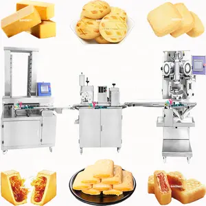 Automatic taiwanese pineapple tart making machine pineapple cake maker molding forming encrusting machine production line