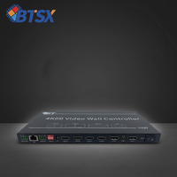Combinateur vidéo 4K pour murs d'écrans, 5 entrées 9 sorties, télécommande IR, contrôle RS232, sans compression d'image