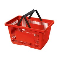 Paniers de présentation durables en plastique écologique de 20 L pour supermarchés et magasins de détail