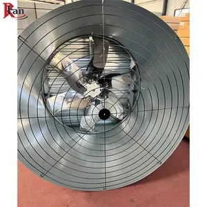 380v 3 phase shutter type galvanized sheet hot air industrial ventilation poultry house equipment cone exhaust axial fan