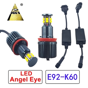 Anneaux LED <span class=keywords><strong>Angel</strong></span> <span class=keywords><strong>Eyes</strong></span> ultra lumineux COB <span class=keywords><strong>SMD</strong></span> 6000K blanc, kit de rétrofit universel pour phares de projecteur - Product Image 4