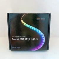 Bande LED RGB SMD2835 de 5 mètres, 54 LED, DC12V, IP44, contrôle par application avec télécommande, vente en gros