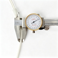 Câble adaptateur PVC RTS 2*22AWG DIN mâle vers prise jack 6,35 mm femelle pour câblage de détecteur et d'appareil de mesure