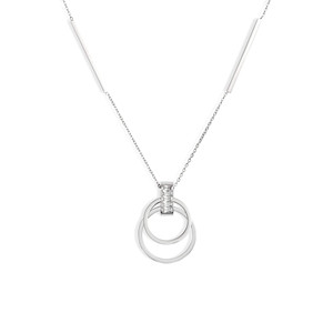 Collar con colgante abierto de cristal, más colores disponibles - Product Image 4