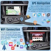 Radio Mobil untuk Toyota Sienna 2011-2014, Head Unit 2 Din, Mendukung CarPlay, Android Auto, GPS, Wifi, Bluetooth, SWC, FM, Pasokan Pabrik