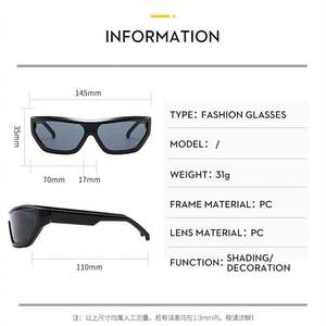 Gafas de Sol de Ciclismo con Montura Grande Y2K, Lentes de Una Pieza con Protección UV400, Moda 2025, para Hombre y Mujer - Product Image 6