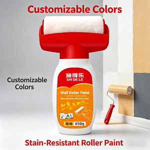 Pintura de Látex con Rodillo Integrado, Cubeta Pequeña sin Cepillo para Reparación, Renovación y Cambio de Color de Paredes del Hogar - Product Image 3