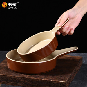 Five Harmony Melamine Plate Round Retro Style Dishwasher Safe For Restaurant Hotel Commercial Use - Product Image 4