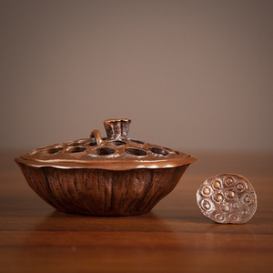 ที่จุดธูปรูปดอกบัวทำด้วยมือขนาดเล็กของขวัญตกแต่งบ้านสำนักงาน - Product Image 1