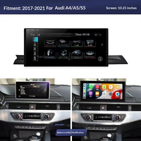 Écran tactile capacitif entièrement laminé Android de 12,3 pouces, écran partagé 4G mondial, GPS pour voiture, lecteur multimédia pour Audi Q5 SQ5 2017-2020