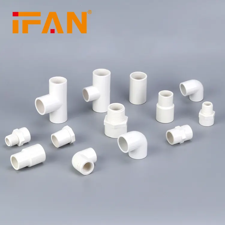 Ifan Nhà Máy Bán Buôn Các Kích Cỡ Tùy Chỉnh Của Nguồn Nước Phụ Kiện Nhựa SCH40 Pvc Khớp Nối Pvc Khuỷu Tay Pvc