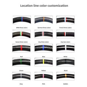 Volante in Fibra di Carbonio Bicolore Rosso e Blu Adatto per <span class=keywords><strong>BMW</strong></span> F10 F30 F11 E90 E70 <span class=keywords><strong>E87</strong></span> E92 <span class=keywords><strong>F20</strong></span> F21 F31 F32 F07 F12 M3 M6 - Product Image 4