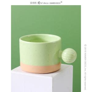 Taza de cerámica de macarrón, Taza de cerámica con mango - Product Image 2