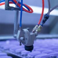 Ligne de pulvérisation à mouvement alternatif automatique pour machine de revêtement pour peinture au four de séchage pour substrats en acier au fer