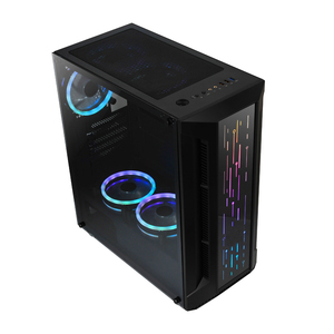 Gabinete de <span class=keywords><strong>PC</strong></span> para juegos AntarcChill Full Metal Mesh Front Panel Mid Tower Gamer con cubierta para fuente de alimentación ATX y ventana lateral. - Product Image 6