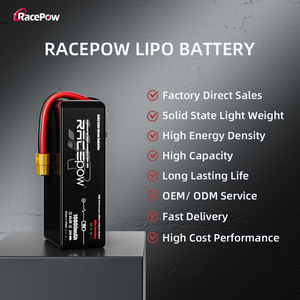 Racepow 6S/12S/14S 22.2V 10000mAh 15C 솔리드 스테이트 배터리 팩 FPV 대형 드론 VTOL UAV 용 최고 품질의 <span class=keywords><strong>LIPO</strong></span> 배터리 - Product Image 6