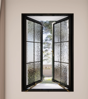 Modelos de Ventanas Francesas Modernas VOBO con Apertura Vertical, Puertas y Ventanas de Vidrio con Aleación de Aluminio, Aislamiento Térmico