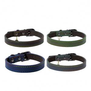 Collar de Lujo para Perros Pequeños y Medianos, Ajustable, de Cuero, con Opciones de Diseño - Product Image 1