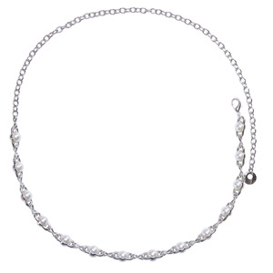 สร้อยคาดเอวมุกชั้นเดียว ดีไซน์เก๋ ประดับมุกเทียมแบบฝังขอบ เหมาะสำหรับใส่ทุกวัน สร้อยแฟชั่นสำหรับร่างกาย - Product Image 3