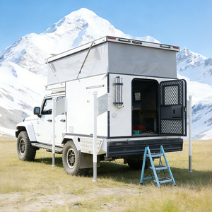 Camper <span class=keywords><strong>4x4</strong></span> coulissant et escamotable pour pick-up, extensible, taille personnalisée, porte arrière, tente, climatisation et réfrigérateur pour pick-ups légers et camping en plein air - Product Image 3
